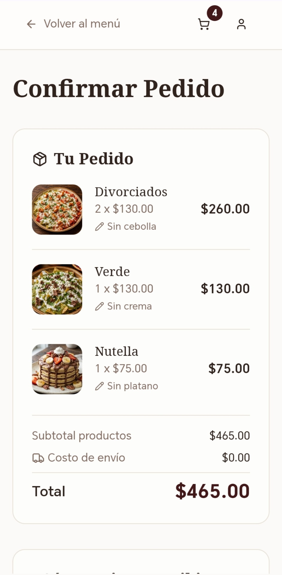 Carrito de compras